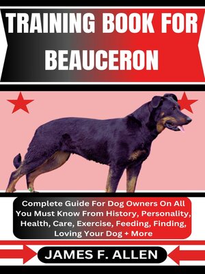 cover image of TRAINING BOOK FOR BEAUCERON